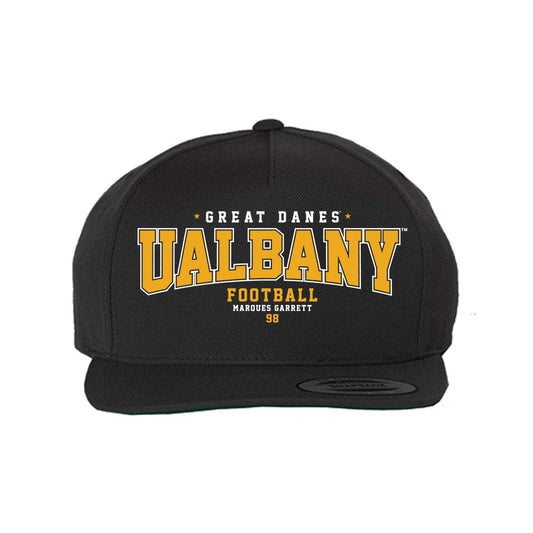 Albany - NCAA Football : Marques Garrett - Snapback Hat-0