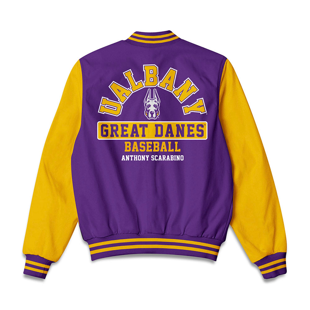 Albany - NCAA Baseball : Anthony Scarabino - Bomber Jacket