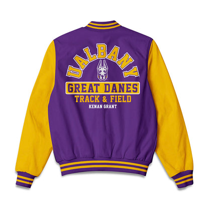 Albany - NCAA Men's Track & Field : Kenan Grant - Bomber Jacket-1