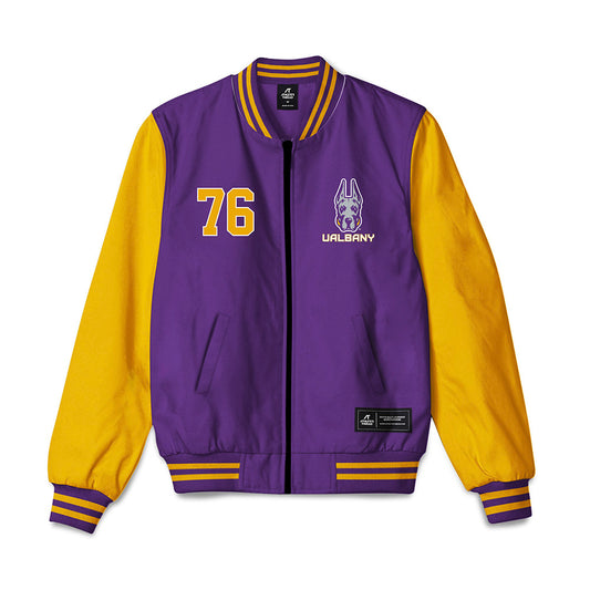 Albany - NCAA Football : Joey McMahon - Bomber Jacket-0