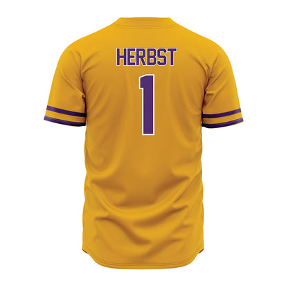 Albany - NCAA Baseball : Aaron Herbst - Gold Jersey