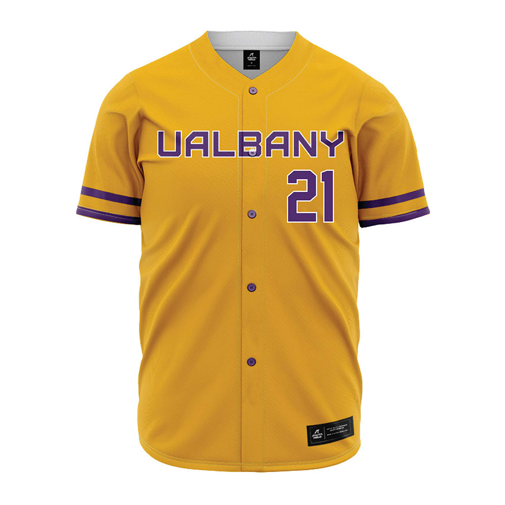 Albany - NCAA Baseball : Jaden Schmidt - Gold Jersey-0