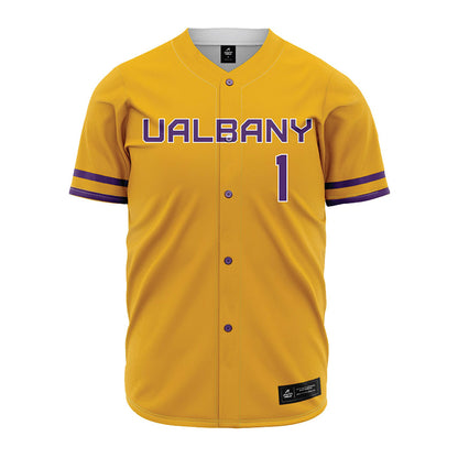 Albany - NCAA Baseball : Aaron Herbst - Gold Jersey