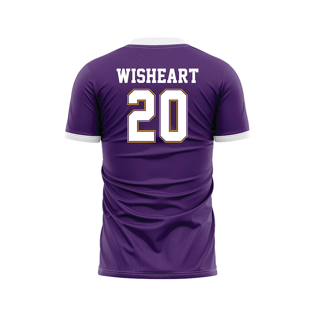 Albany - NCAA Women's Soccer : Madison Wisheart - Purple Soccer Jersey-1