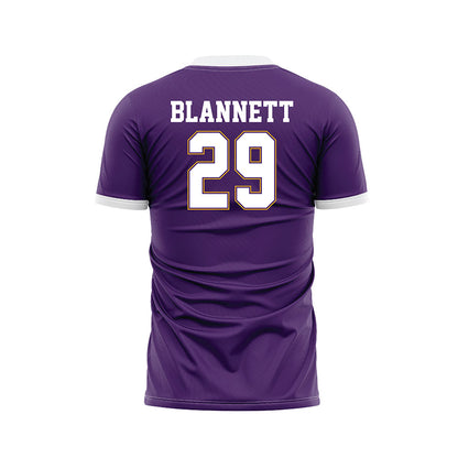 Albany - NCAA Women's Soccer : Meredith Blannett - Purple Soccer Jersey-1
