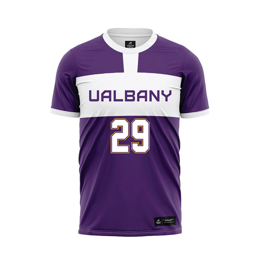 Albany - NCAA Women's Soccer : Meredith Blannett - Purple Soccer Jersey-0
