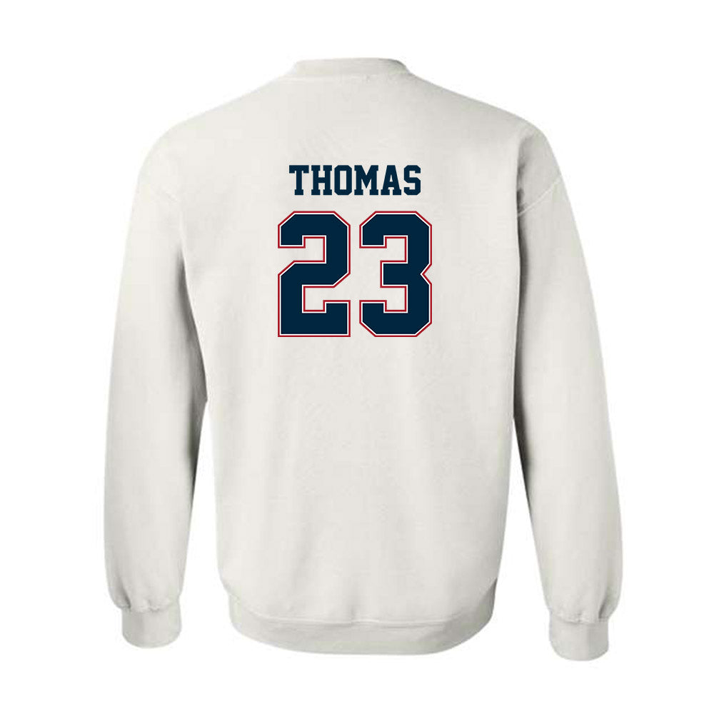 Wyoming - NCAA Football : Jones Thomas - Classic Fashion Shersey Crewneck Sweatshirt-1