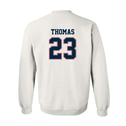 Wyoming - NCAA Football : Jones Thomas - Classic Fashion Shersey Crewneck Sweatshirt-1
