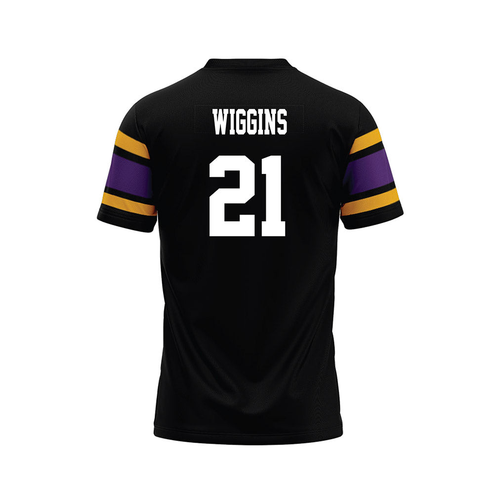 Albany - NCAA Football : Ervin Wiggins - Black Premium Football Jersey-1