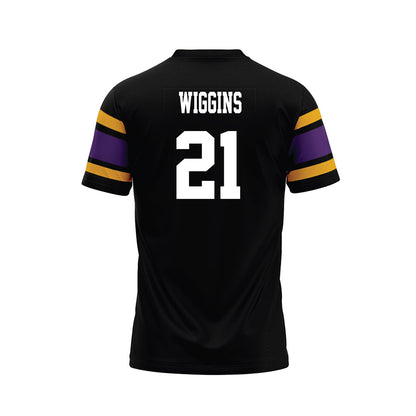 Albany - NCAA Football : Ervin Wiggins - Black Premium Football Jersey-1