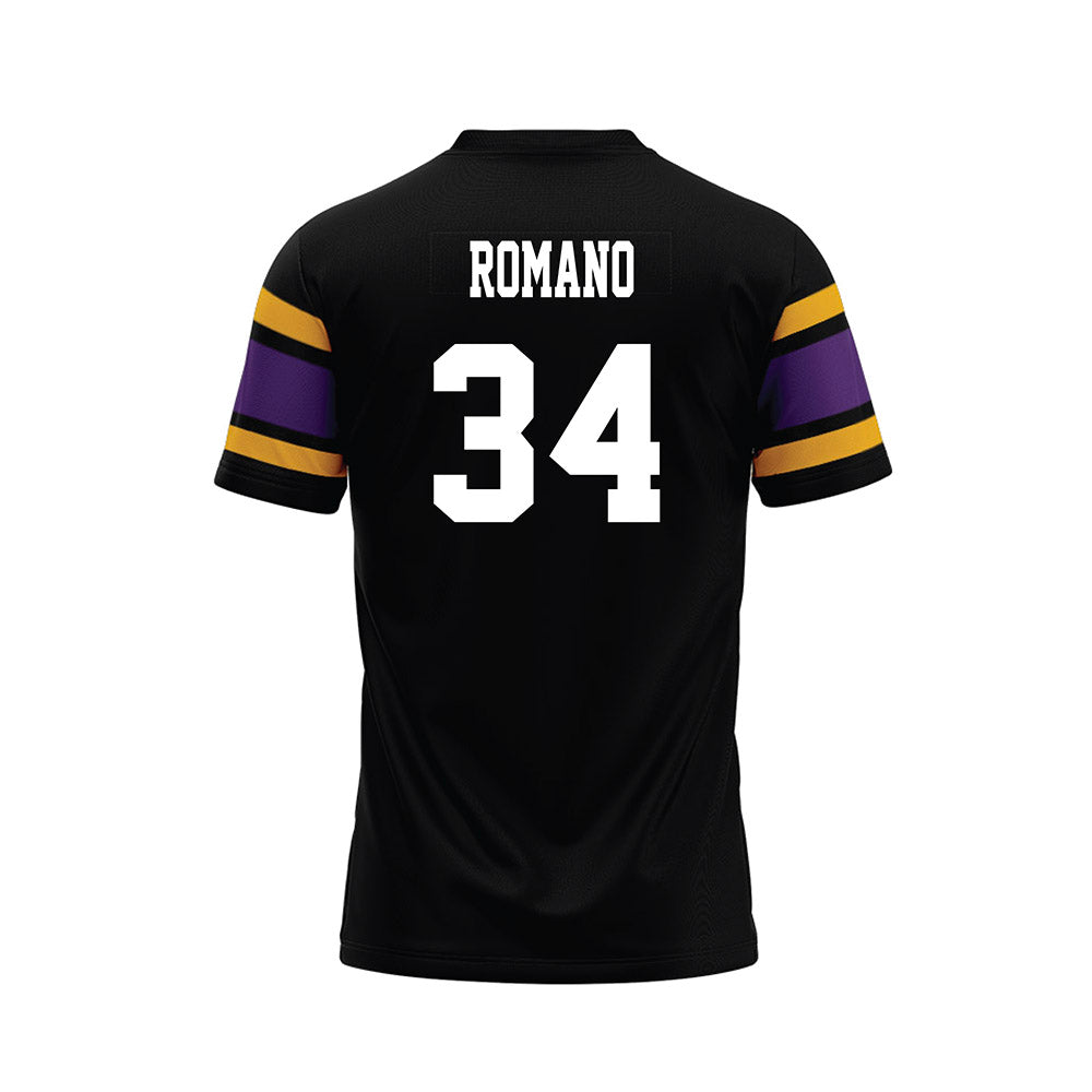 Albany - NCAA Football : Nate Romano - Black Premium Football Jersey-1