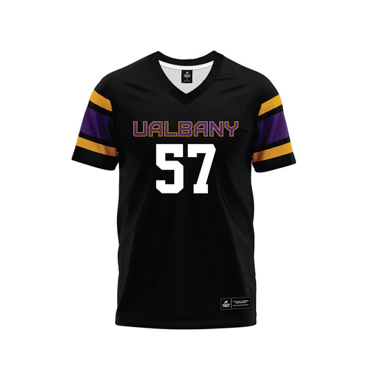 Albany - NCAA Football : Troy Berschwinger - Black Premium Football Jersey