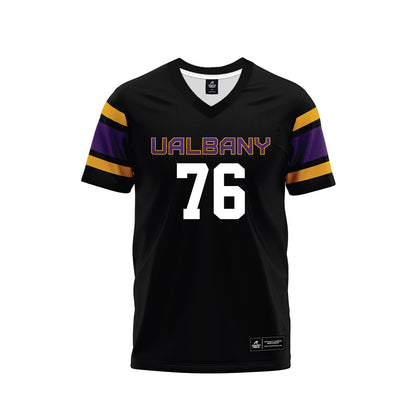 Albany - NCAA Football : Joey McMahon - Black Premium Football Jersey-0