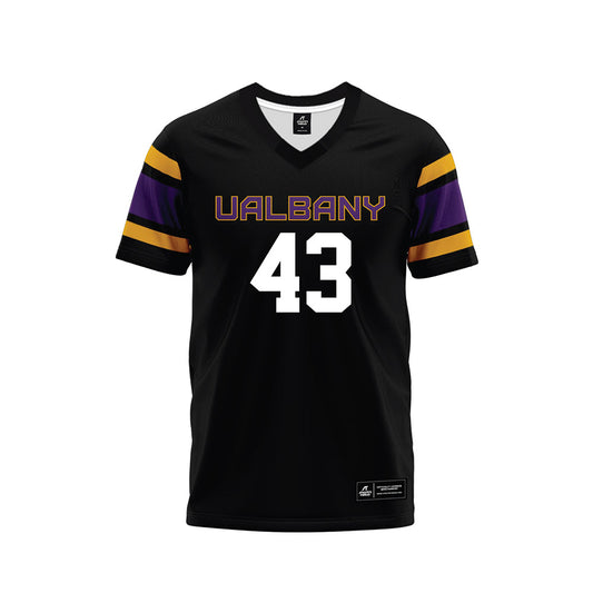 Albany - NCAA Football : Dove Eitzen - Black Premium Football Jersey
