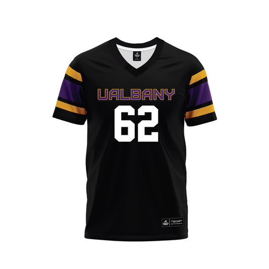 Albany - NCAA Football : Sam Fallon - Black Premium Football Jersey-0