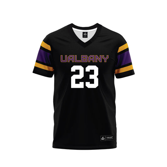 Albany - NCAA Football : Jeremiah Pruitt - Black Premium Football Jersey-0