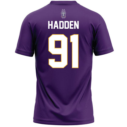 Albany - NCAA Men's Lacrosse : Jack Hadden - Purple Lacrosse Jersey-1