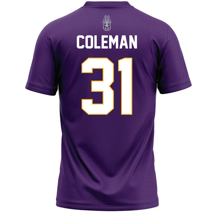 Albany - NCAA Men's Lacrosse : Danny Coleman - Purple Lacrosse Jersey