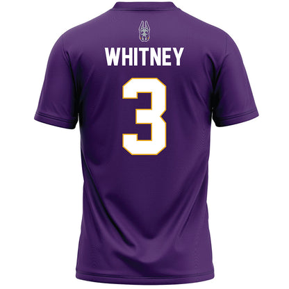 Albany - NCAA Men's Lacrosse : Landon Whitney - Purple Lacrosse Jersey