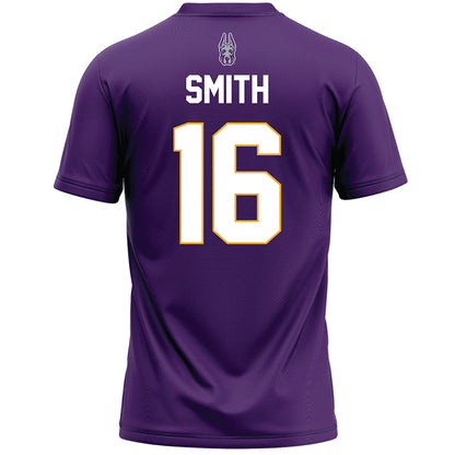 Albany - NCAA Men's Lacrosse : Brady smith - Purple Lacrosse Jersey-1