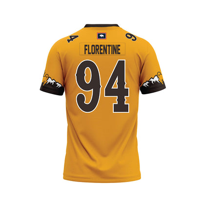 Wyoming - NCAA Football : Ben Florentine - Gold Premium Football Jersey