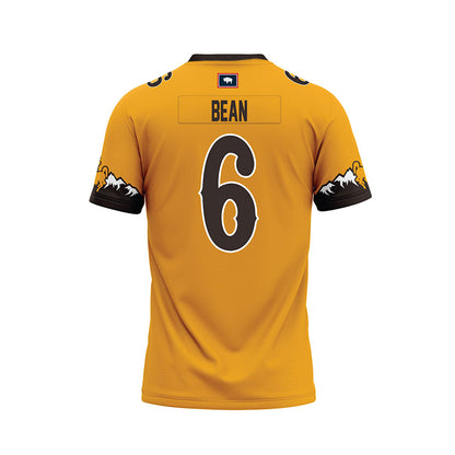 Wyoming - NCAA Football : Jaylan Bean - Gold Premium Football Jersey-1