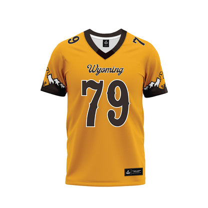 Wyoming - NCAA Football : Jack Walsh - Gold Premium Football Jersey