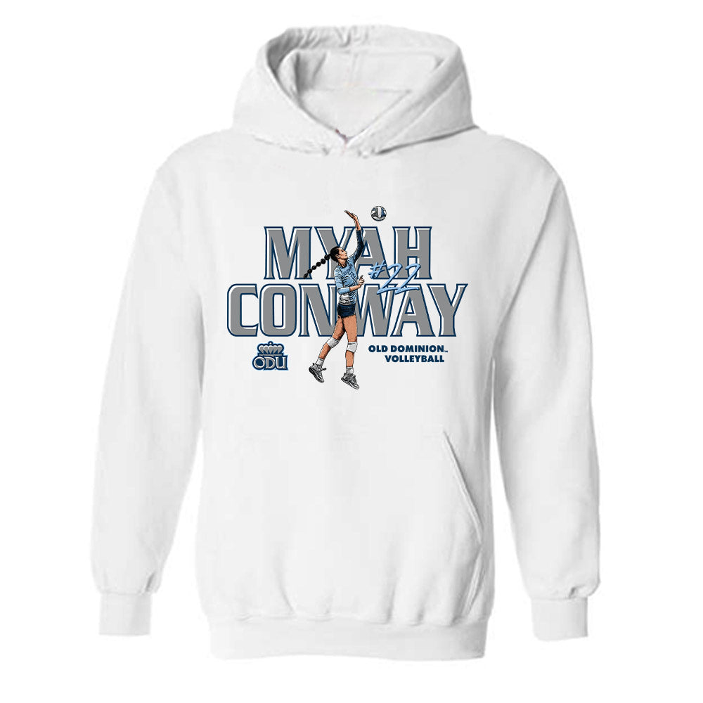 Old Dominion - NCAA Women's Volleyball : Myah Conway - Hooded Sweatshirt