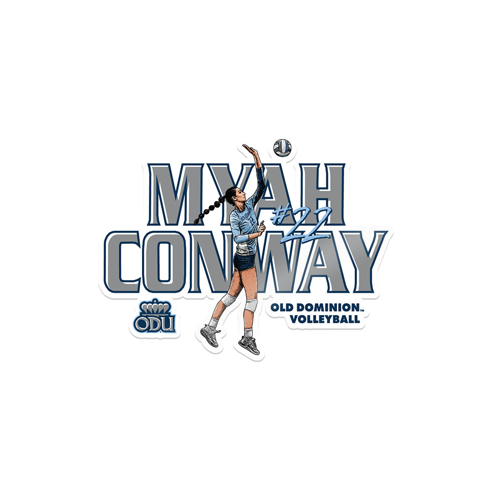 Old Dominion - NCAA Women's Volleyball : Myah Conway - Sticker