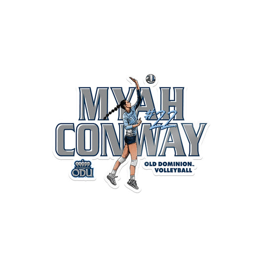 Old Dominion - NCAA Women's Volleyball : Myah Conway - Sticker