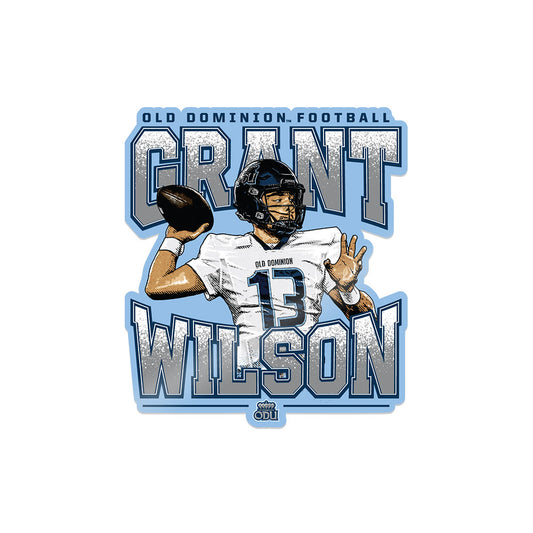 Old Dominion - NCAA Football : Grant Wilson - Sticker
