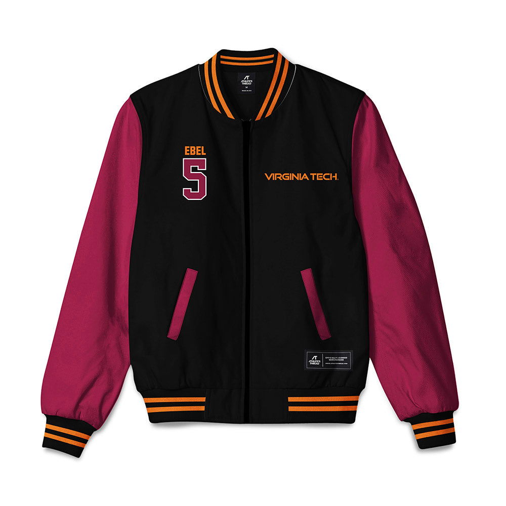 Virginia Tech - NCAA Baseball : Gehrig Ebel - Bomber Jacket