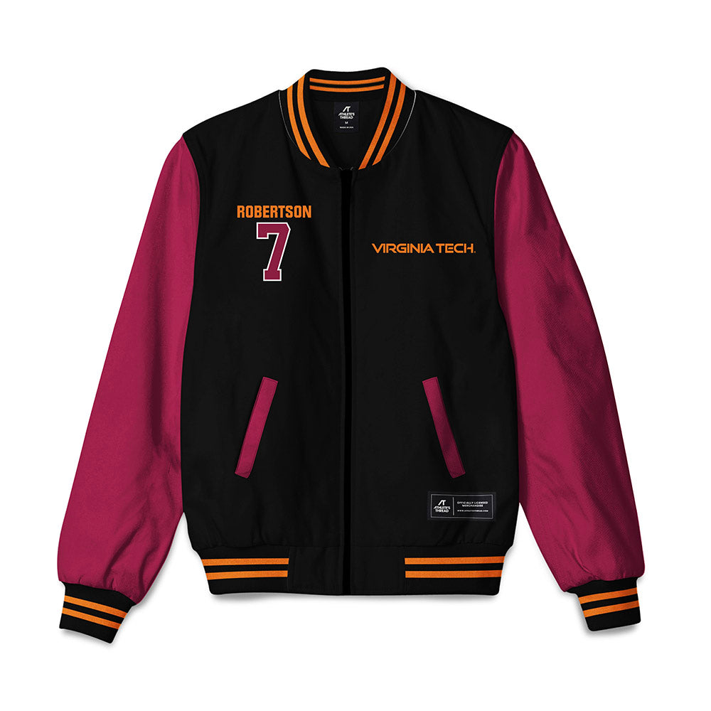 Virginia Tech - NCAA Women's Soccer : Ellie Robertson - Bomber Jacket-0