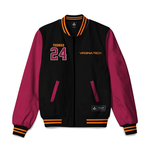 Virginia Tech - NCAA Football : Malachi Thomas - Bomber Jacket