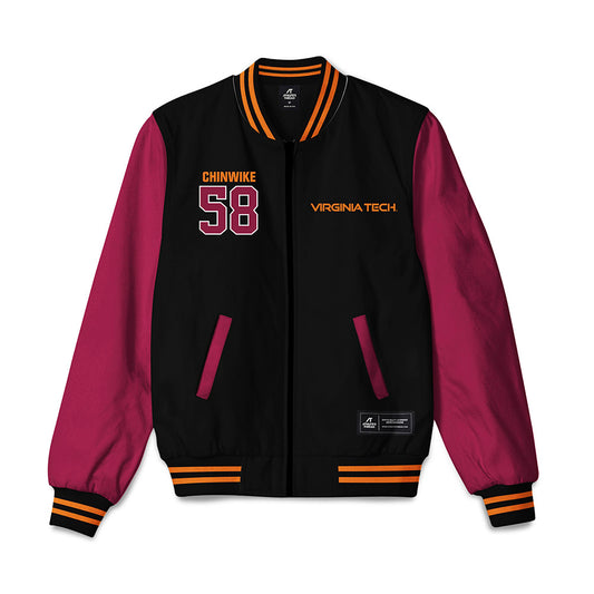 Virginia Tech - NCAA Football : Zeke Chinwike - Bomber Jacket-0