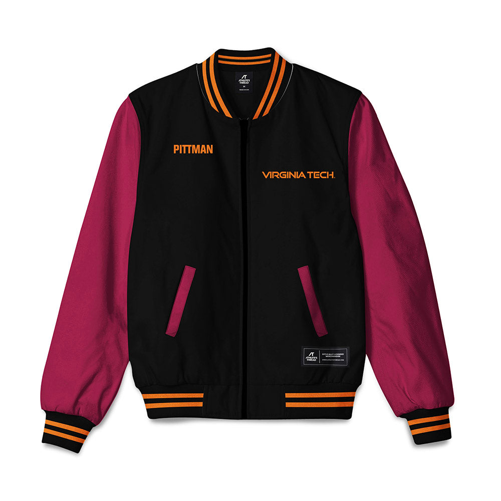 Virginia Tech - NCAA Baseball : Cameron Pittman - Bomber Jacket