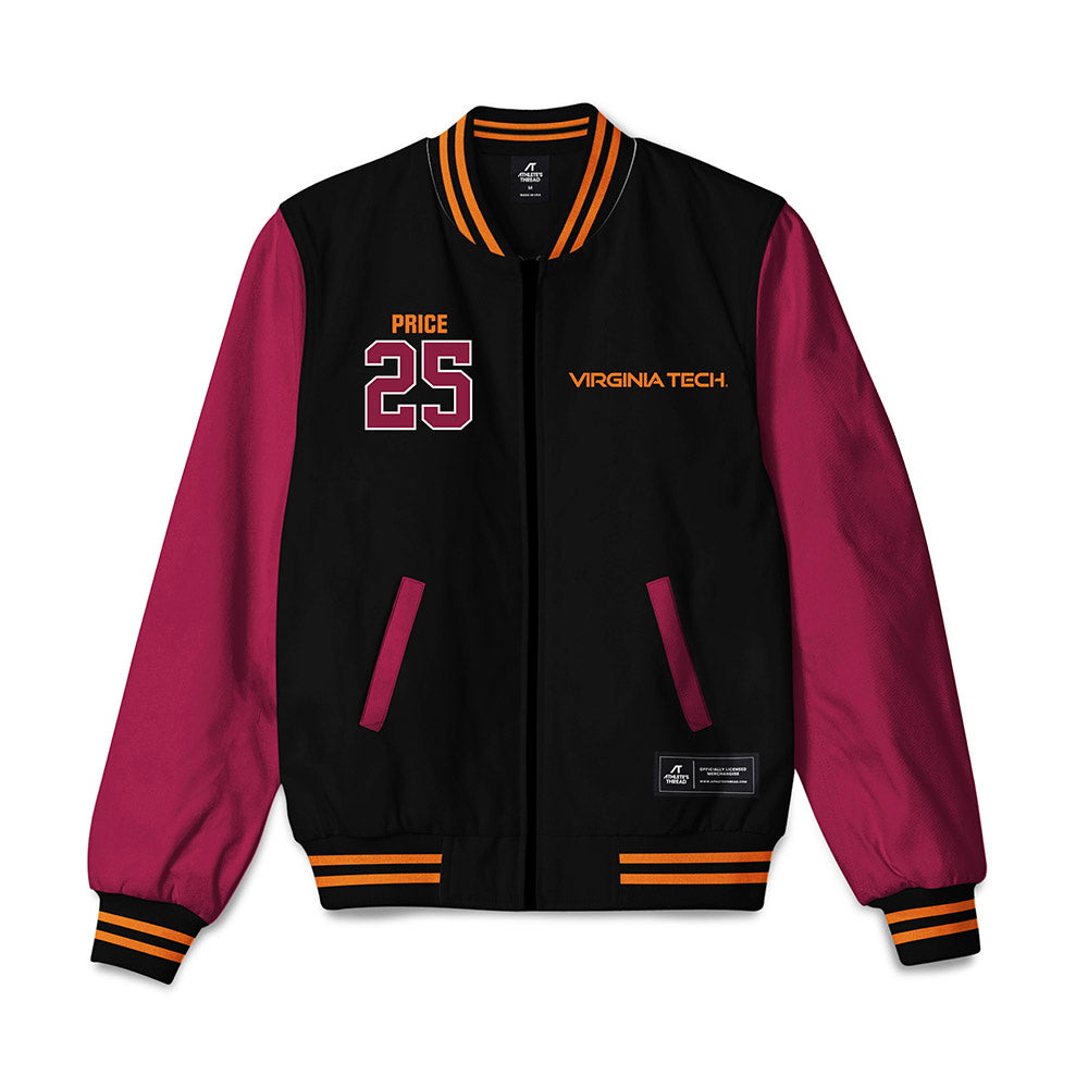 Virginia Tech - NCAA Women's Soccer : Taylor Price - Bomber Jacket-0