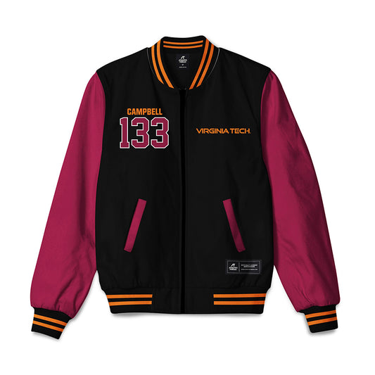 Virginia Tech - NCAA Wrestling : Dillon Campbell - Bomber Jacket-0