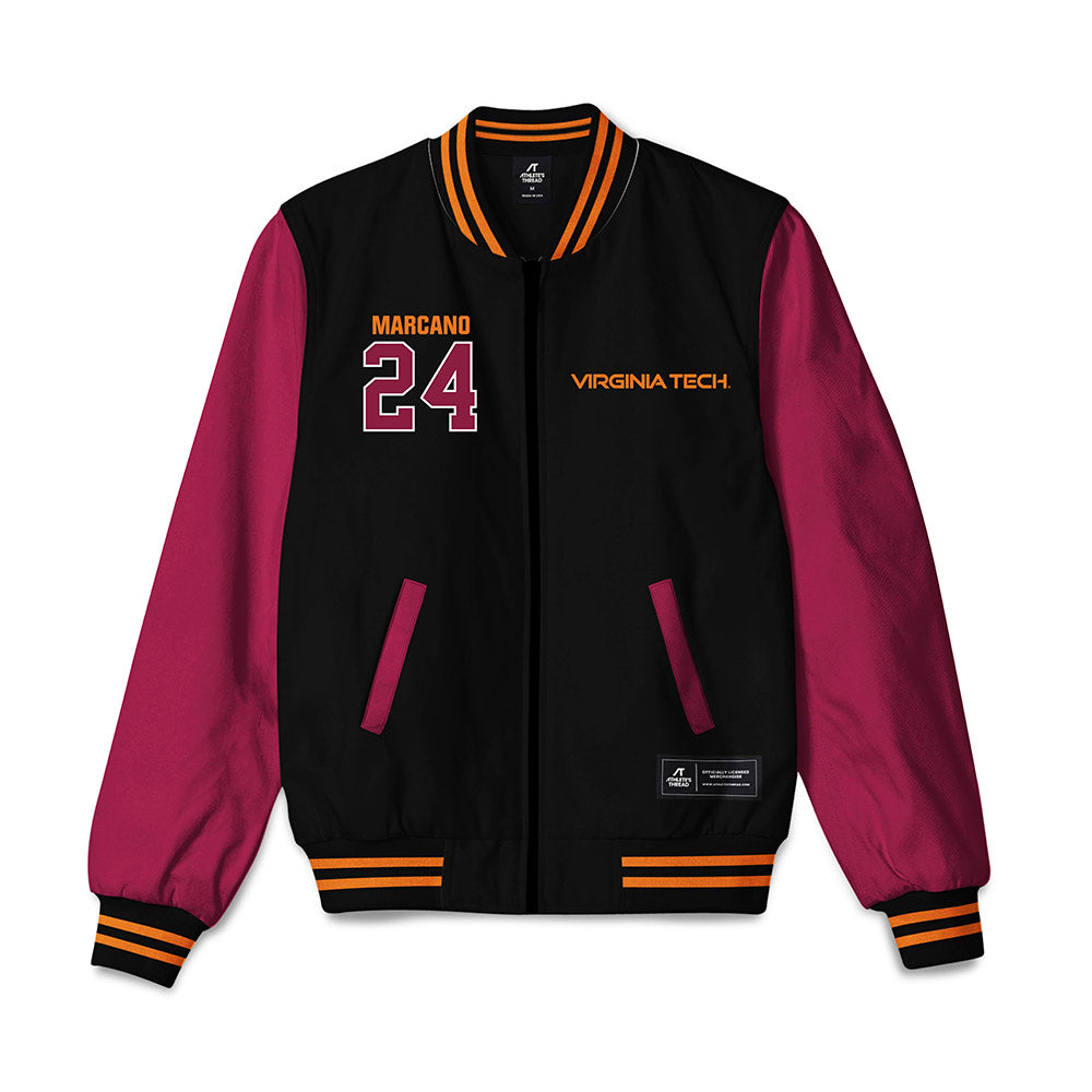 Virginia Tech - NCAA Men's Soccer : Ian Marcano - Bomber Jacket-0