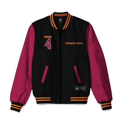 Virginia Tech - NCAA Men's Basketball : Izaiah Pasha - Bomber Jacket-0