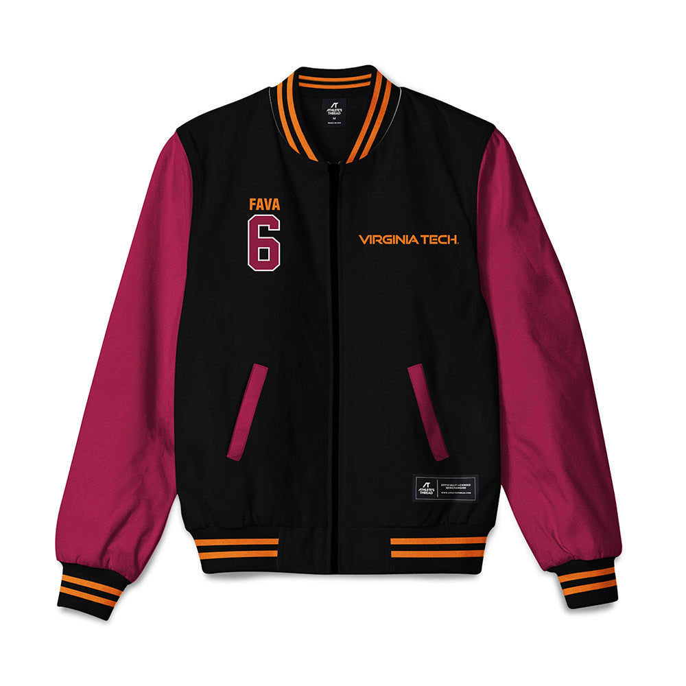 Virginia Tech - NCAA Women's Volleyball : Erica Fava - Bomber Jacket-0