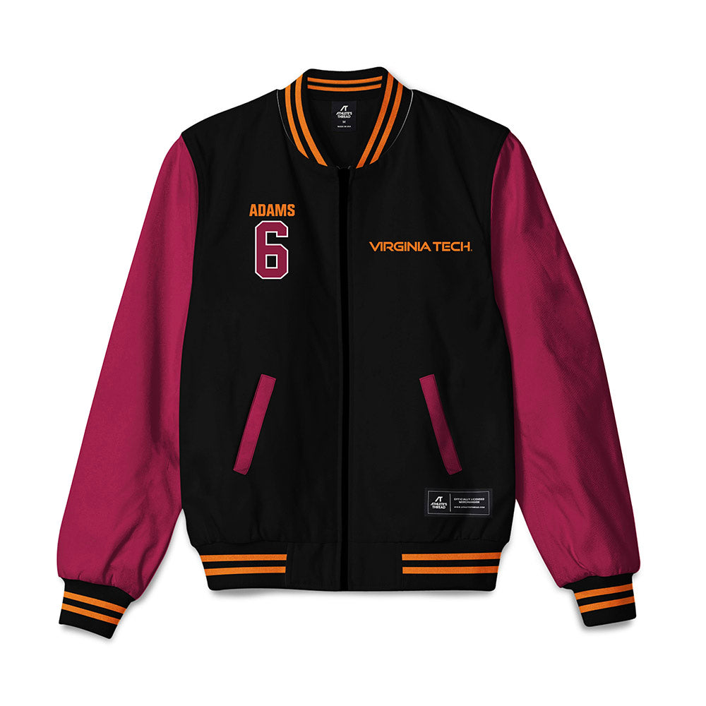 Virginia Tech - NCAA Football : Keylen Adams - Bomber Jacket