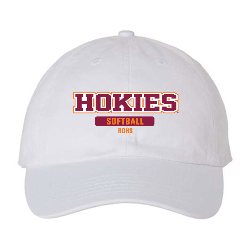 Virginia Tech - NCAA Softball : Annika Rohs - Dad Hat-0