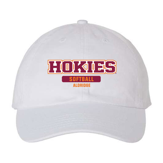 Virginia Tech - NCAA Softball : Kylie Aldridge - Dad Hat-0