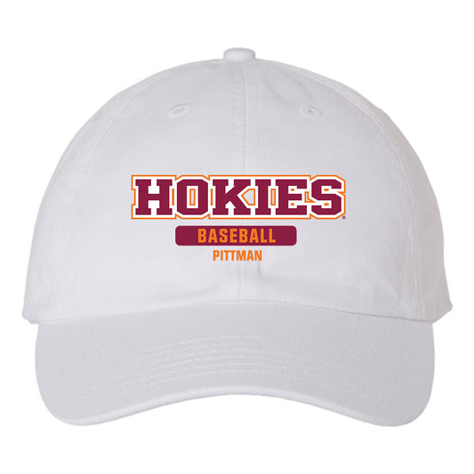 Virginia Tech - NCAA Baseball : Cameron Pittman - Dad Hat