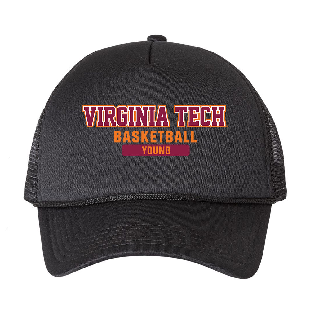 Virginia Tech - NCAA Men's Basketball : Jaydon Young - Trucker Hat