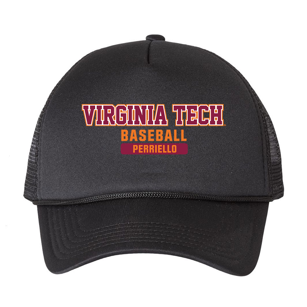 Virginia Tech - NCAA Baseball : Luca Perriello - Trucker Hat-0