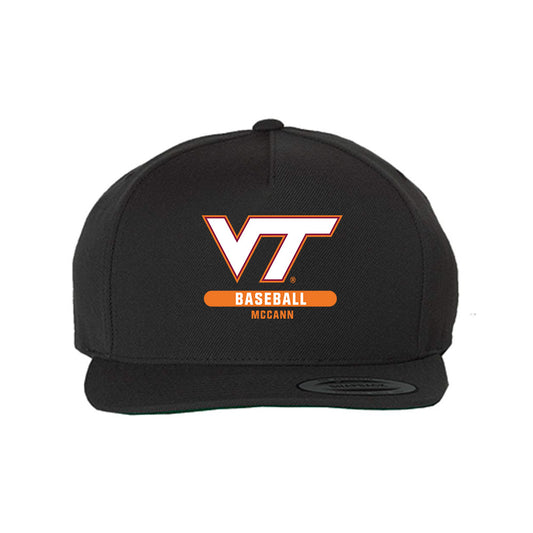 Virginia Tech - NCAA Baseball : David McCann - Snapback Hat-0