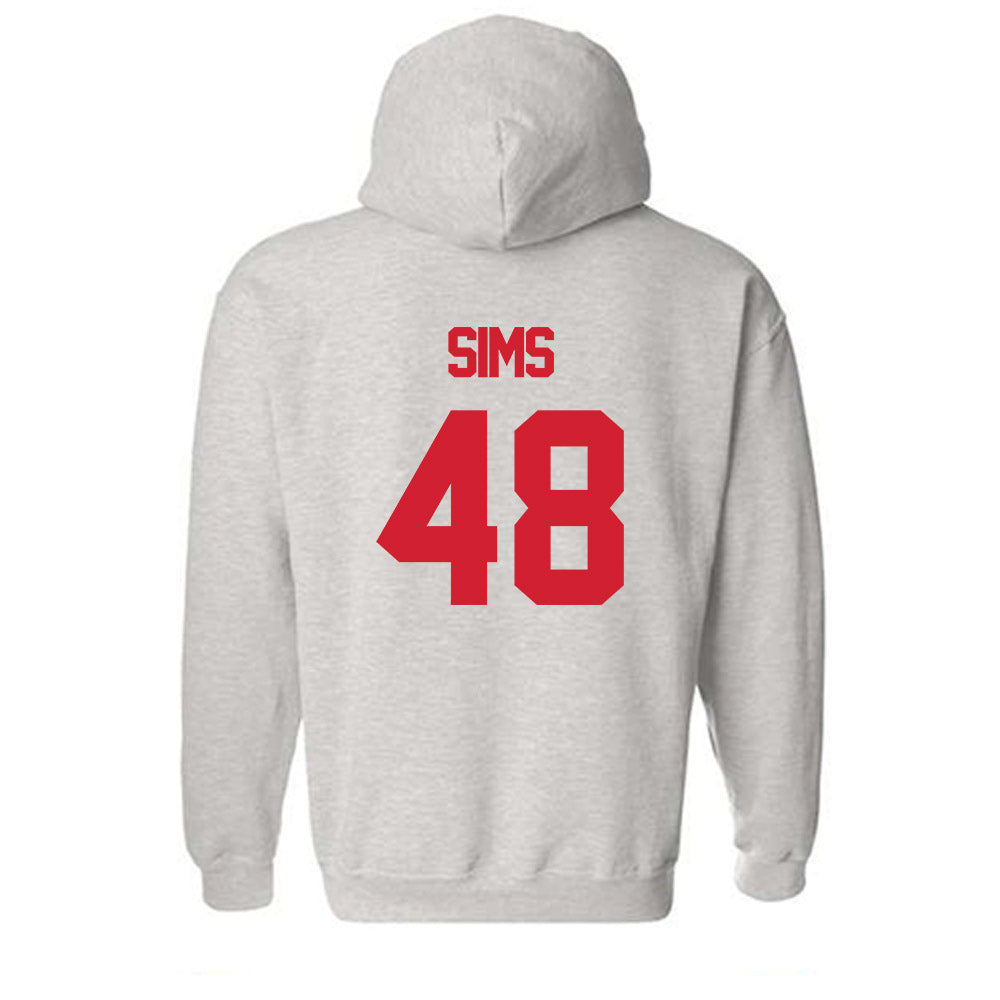 Louisiana - NCAA Football : Hunter Sims - Sports Shersey Hooded Sweatshirt-1