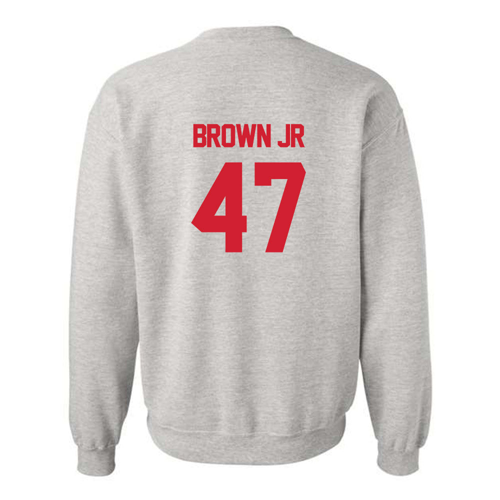 Louisiana - NCAA Football : Maurice Brown Jr - Sports Shersey Crewneck Sweatshirt-1